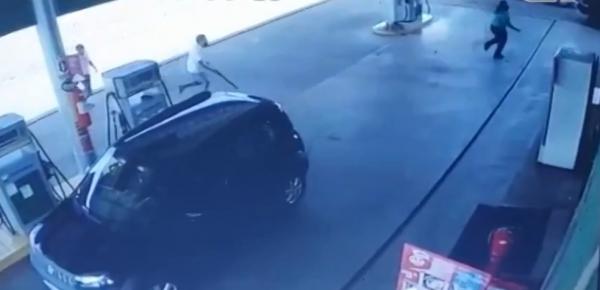Cliente tenta agredir frentista no Sul do Piau&iacute;.(Imagem:Reprodu&ccedil;&atilde;o)