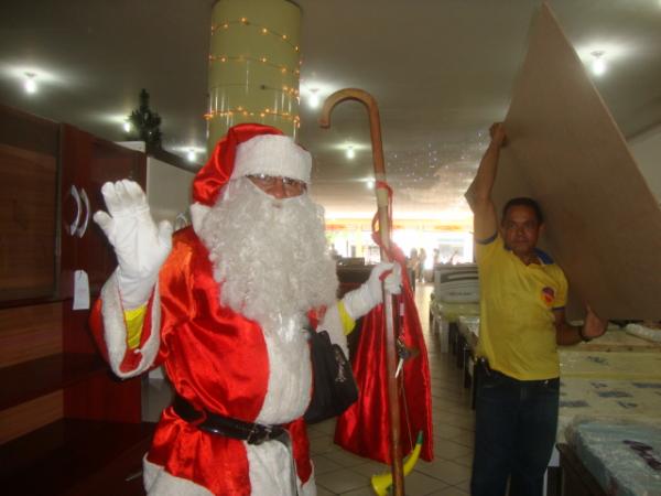 Momento Papai Noel(Imagem:reda&ccedil;ao)