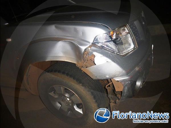 Casal fica ferido após colisão entre motocicleta e automóvel em Floriano.(Imagem:FlorianoNews)