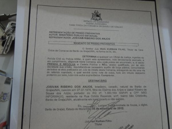 Acusado de matar a mulher se apresenta &agrave; delegacia em Bar&atilde;o de Graja&uacute;.(Imagem:FlorianoNews)