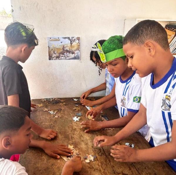 Educa&ccedil;&atilde;o Ambiental promove a&ccedil;&atilde;o contra queimadas na Escola Municipal Ant&ocirc;nio Waquim(Imagem:Reprodu&ccedil;&atilde;o/Instagram)