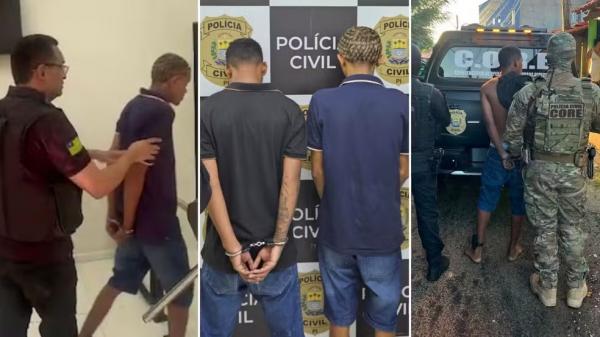 Trio suspeito de roubar e furtar joias de ouro em assaltos é preso no PI; dois usavam tornozeleira