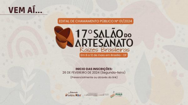 Sudarpi abre inscrições para seleção de artesãos para o 17º Salão do Artesanato