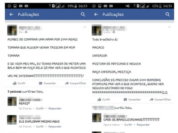 Após posts racistas, polícia recebe 120 denúncias contra estudante no PI