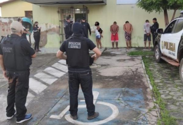 Presos em Buriti dos Lopes. (Imagem:Divulga&ccedil;&atilde;o/PC-PI)