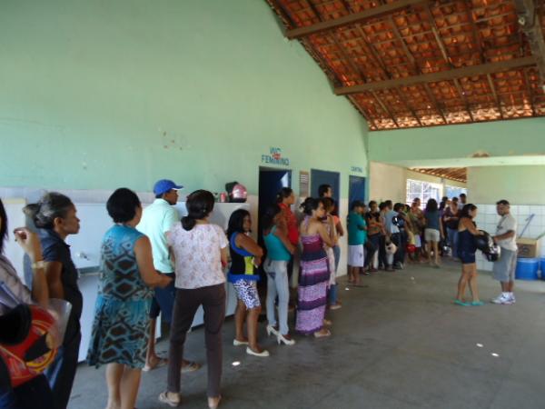 Manh&atilde; de vota&ccedil;&atilde;o tranquila em Floriano.(Imagem:FlorianoNews)