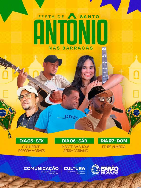 Festa de Santo Antônio nas Barracas promete reunir fé, cultura e animação em Barão de Grajaú