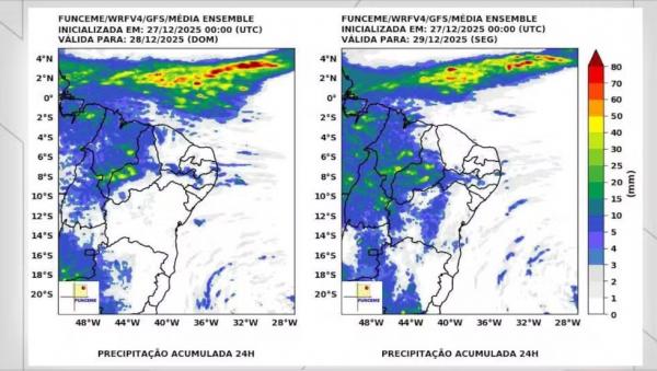 Ano Novo com baixa possibilidade de chuva no Piau&iacute;.(Imagem:Reprodu&ccedil;&atilde;o/Montagem G1)
