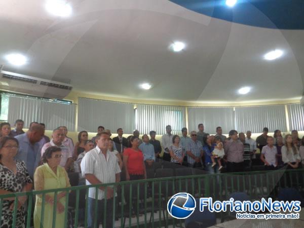 Vereador Carlos Ant&ocirc;nio toma posse como presidente da C&acirc;mara de Floriano.(Imagem:FlorianoNews)