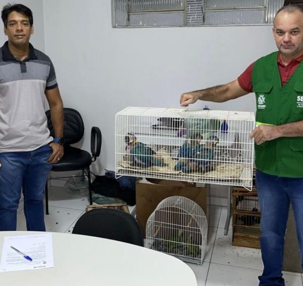 SEMAN atua em nova apreens&atilde;o de animais silvestres em a&ccedil;&atilde;o conjunta com PRF, Pol&iacute;cia Civil e IBAMA(Imagem:Reprodu&ccedil;&atilde;o/Instagram)