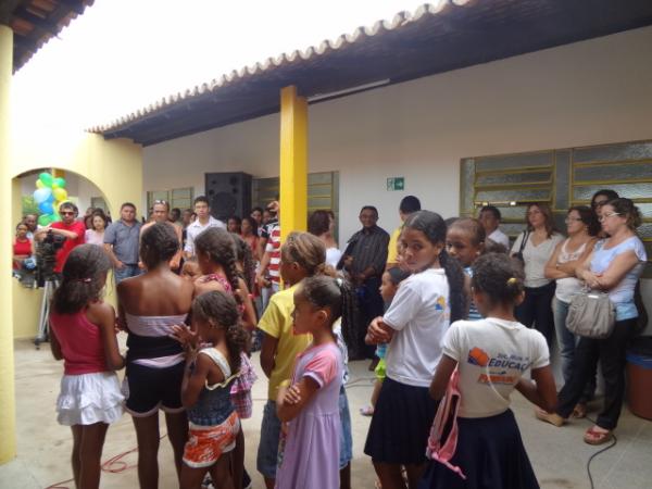 Inaugura&ccedil;&atilde;o de amplia&ccedil;&atilde;o da Escola Municipal Binu Le&atilde;o. (Imagem:FlorianoNews)