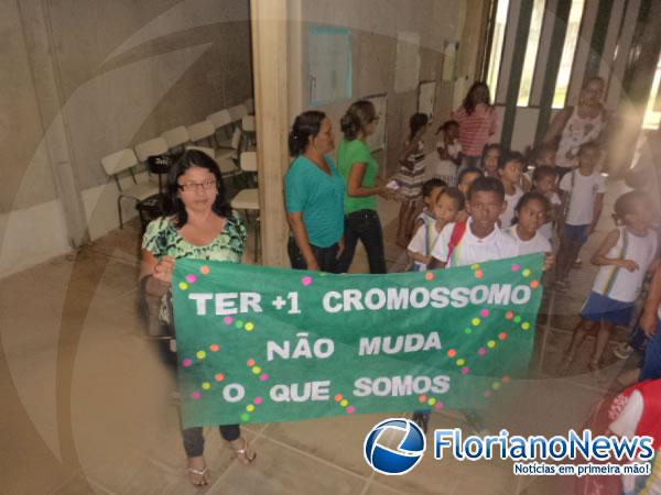 Escola Raimundinha Carvalho realiza atividades pelo Dia Internacional da S&iacute;ndrome de Down.(Imagem:FlorianoNews)