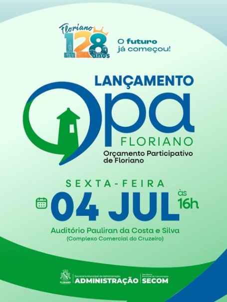 Floriano lança Orçamento Participativo com foco em escuta popular e gestão democrática
