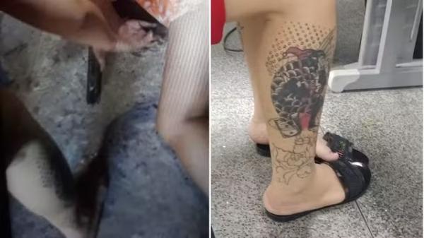 Blogueira tirou foto ao lado de corpo de jovem esquartejada; tatuagem ajudou na identificação