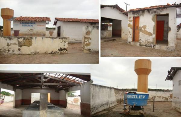 Lavanderia p&uacute;blica est&aacute; em estado de depreda&ccedil;&atilde;o(Imagem:FlorianoNews)