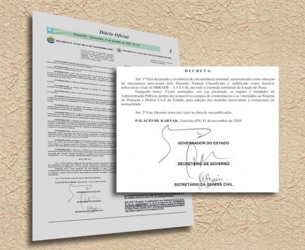 Decreto foi divulgado no Di&aacute;rio Oficial dessa quarta-feira (11).(Imagem: Reprodu&ccedil;&atilde;o)