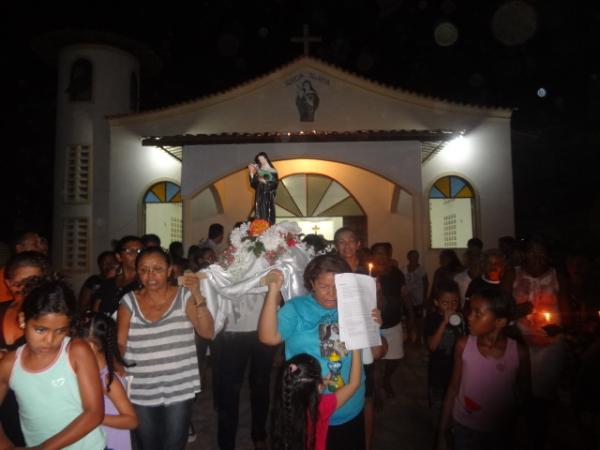 Prociss&atilde;o encerrou o festejo de Santa Rita de C&aacute;ssia em Floriano(Imagem:FlorianoNews)