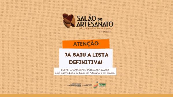Sudarpi anuncia artesãos que representarão o Piauí no 21º Salão do Artesanato, em Brasília