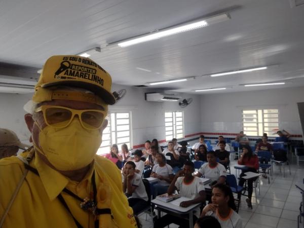 Rep&oacute;rter Amarelinho(Imagem:FlorianoNews)