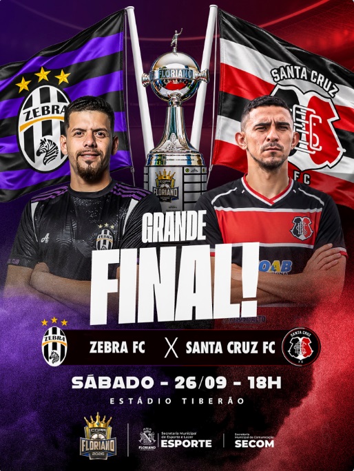 Zebra FC e Santa Cruz FC se enfrentam na grande final da Copa Floriano 2026