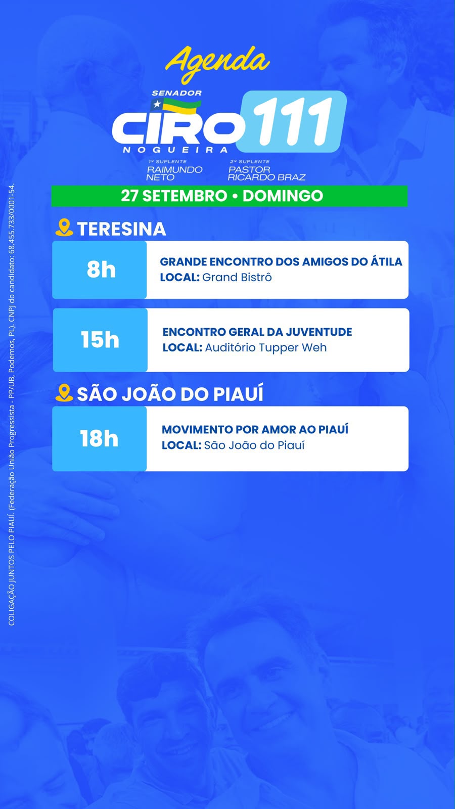AGENDA - CIRO NOGUEIRA - 27/09