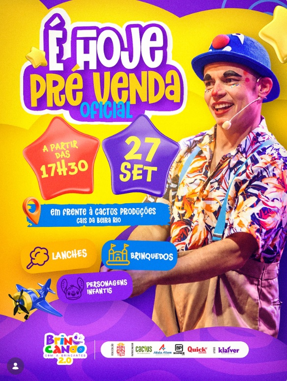 Pré-venda do Brincando com a Brincantes 2.0 acontece neste domingo em Floriano