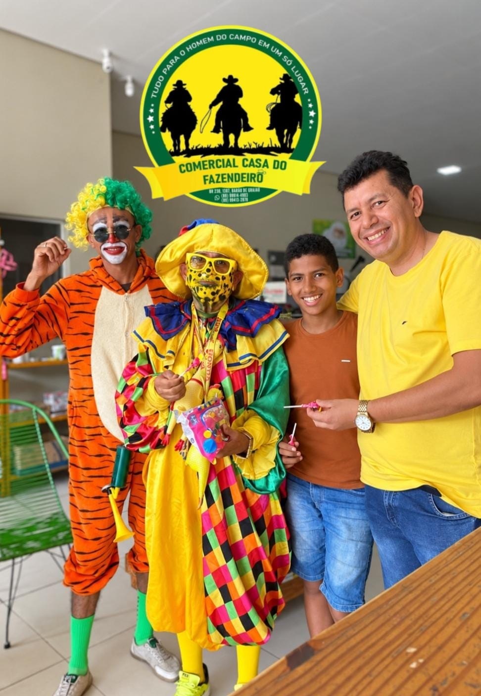 Idalécio Nogueira presta homenagem às crianças com mensagem de amor e fé em Barão de Grajaú