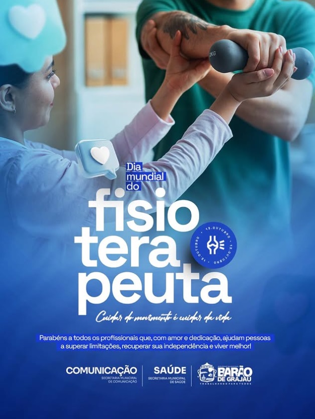 Prefeitura de Barão de Grajaú homenageia fisioterapeutas pelo seu dia