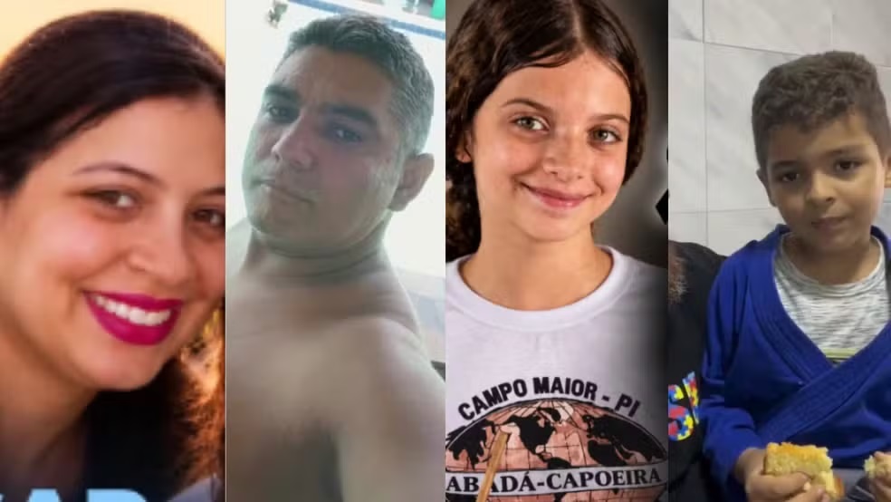 Quem era a família que morreu após carro colidir contra carnaúba no PI; criança segue internada
