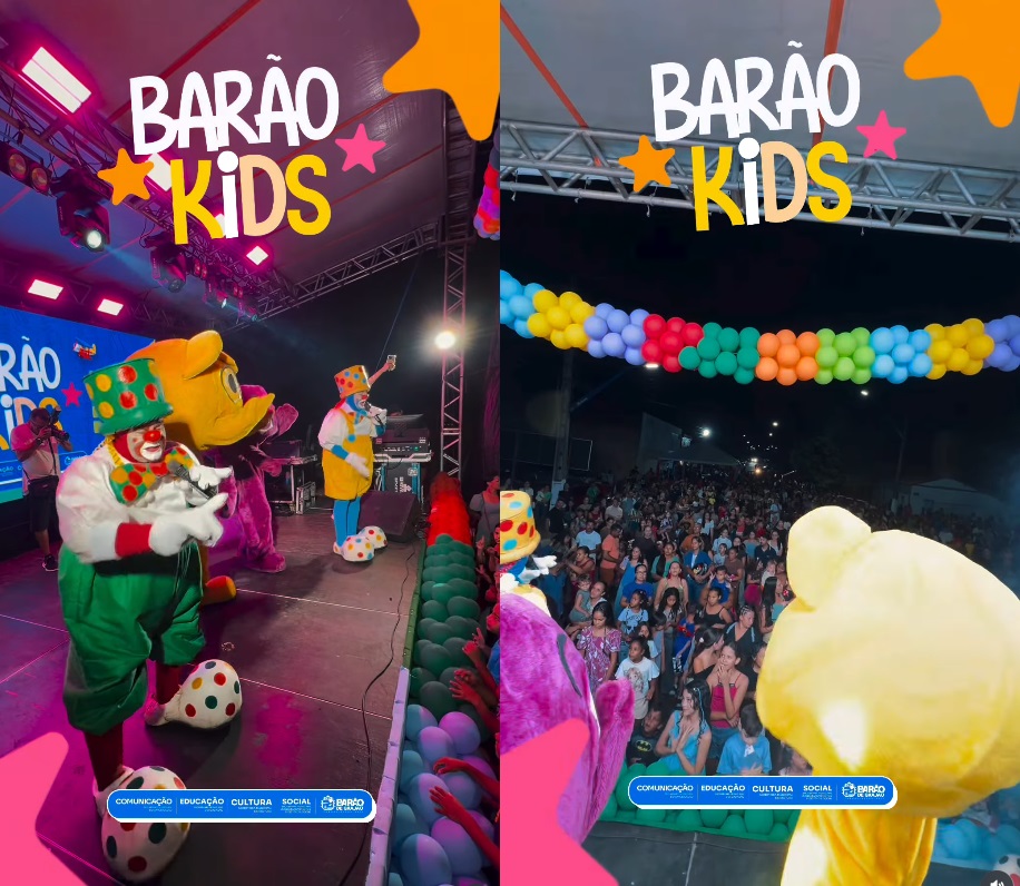 Barão Kids leva diversão e muita alegria às crianças de Barão de Grajaú