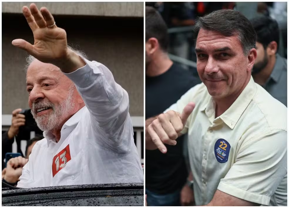 Lula tem 64 milhões de votos, e Flávio Bolsonaro, 59 milhões; compare com a votação deles no 1º turno
