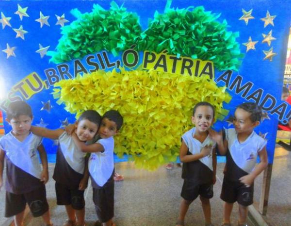 Atividades alusivas à Semana da Pátria iniciaram na Escola Pequeno Príncipe.(Imagem:EPP)