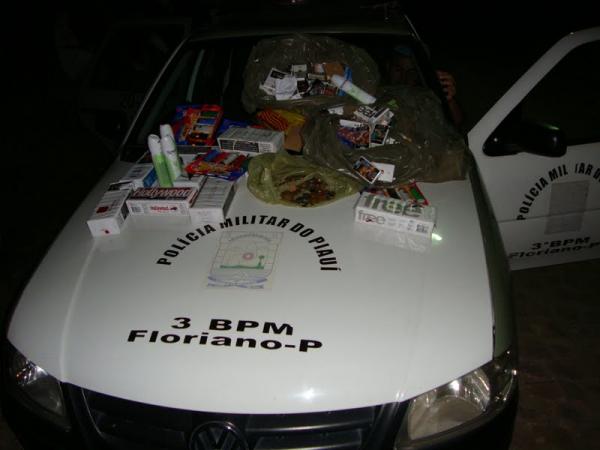 Pol&iacute;cia Militar recupera produtos de furto(Imagem:Reda&ccedil;&atilde;o)