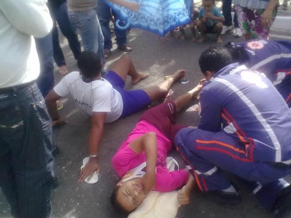Acidente na avenida Calisto Lobo(Imagem:FlorianoNews)