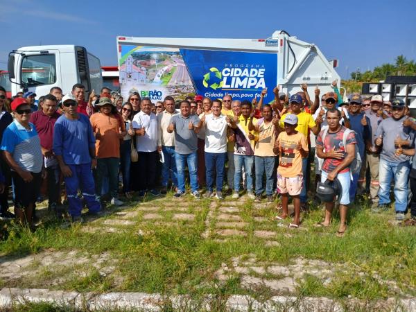 Gleydson Resende e Antônio Carlos lançam programa "Cidade limpa, povo feliz" em Barão de Grajaú