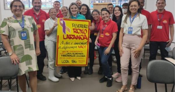 Sesc Avenida realiza ação do Fevereiro Roxo e Laranja em empresas de Parnaíba