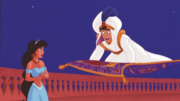 Anima&ccedil;&atilde;o Aladdin, da Disney, de 1992.(Imagem:Reprodu&ccedil;&atilde;o/Disney)