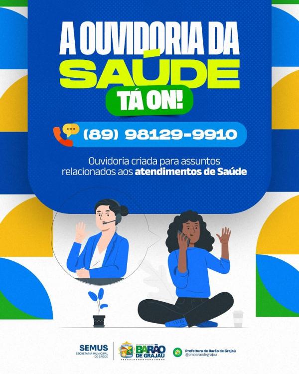 Ouvidoria da Saúde de Barão de Grajaú está ativa e pronta para ouvir você