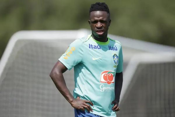 Vinicius J&uacute;nior - sele&ccedil;&atilde;o brasileira - treino Orlando 2024 (Imagem:Rafael Ribeiro/CBF/Direitos Reservados)