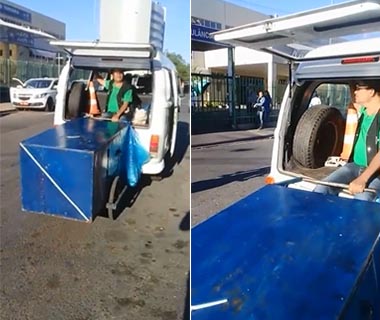 Ambulantes são removidos e tem material apreendido na porta do HUT