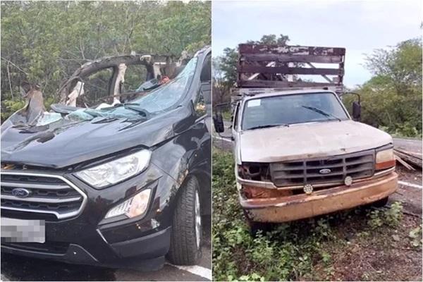 Colisão entre carro e caminhão deixa duas mulheres mortas no Sul do Piauí