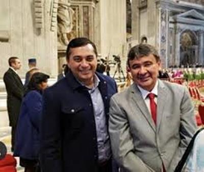 Governador participa de missa com o Papa e leva proposta ambiental