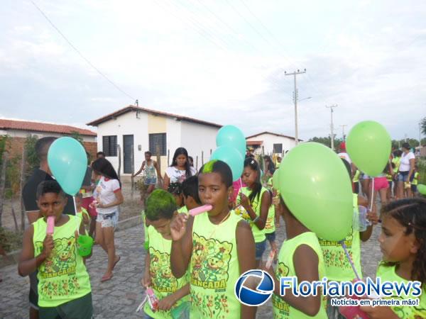 Bloco Crian&ccedil;ada garantiu divers&atilde;o para os baixinhos em Floriano.(Imagem:FlorianoNews)