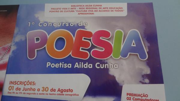 Divulgado o resultado do 1&ordm; Concurso de Poesia em Floriano. (Imagem:FlorianoNews)