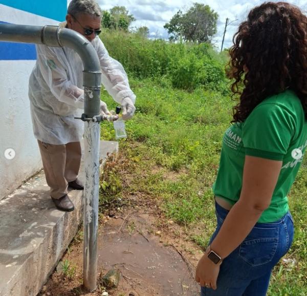 SEMAN realiza monitoramento da qualidade da água em poços de Floriano(Imagem:Reprodução/Instagram)