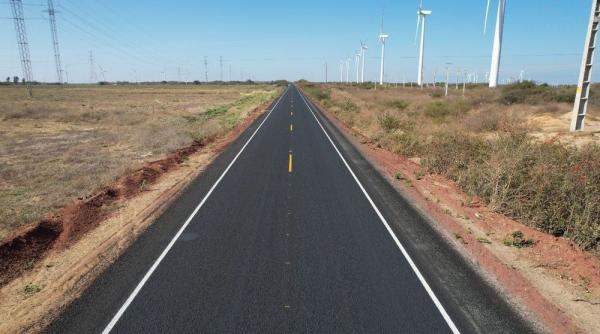 DER conclui obras em rodovia na região que vai abrigar novo Parque Eólico no Piauí