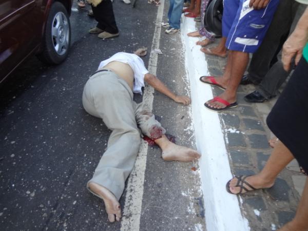 Idoso morre em grave acidente na Av. Calisto Lobo em Floriano.(Imagem:FlorianoNews)