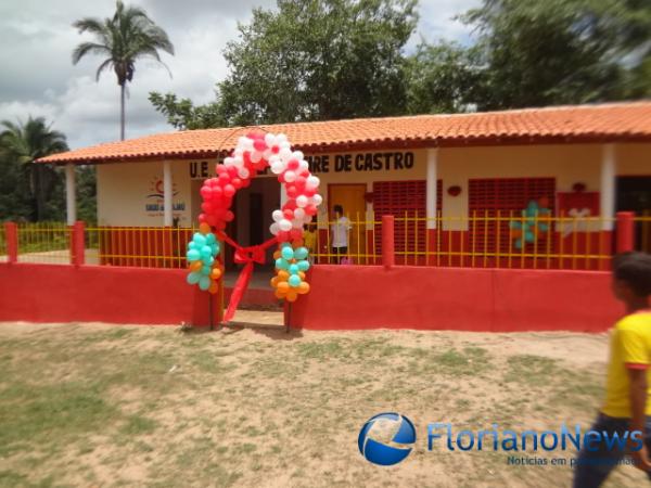 Inaugura&ccedil;&atilde;o de escola na localidade S&atilde;o Vicente. (Imagem:FN)