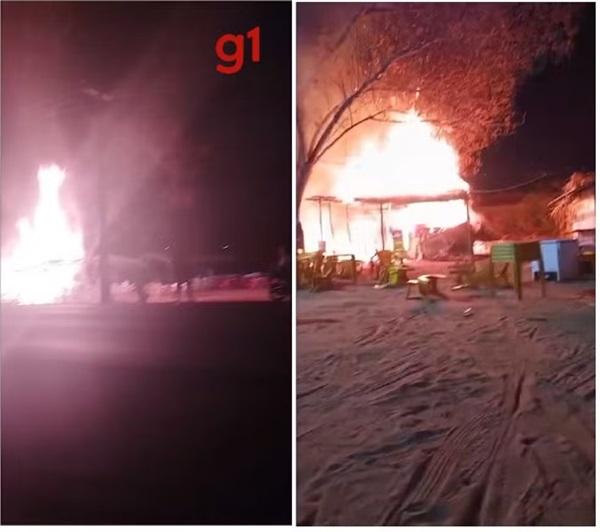 Incêndio destrói barracas de festejo em Alagoinha do Piauí