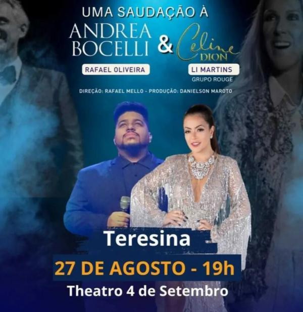 Show de Rafael Oliveira e Li Martins(Imagem:Reprodu&ccedil;&atilde;o)